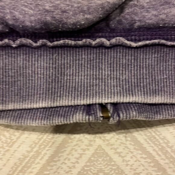 Butter Super Soft Girls Reversible Purple Emoji Sparkle Zip-up Sweatshirt - Picture 5 of 9